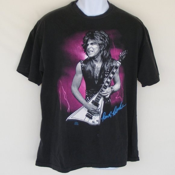 RANDY RHOADS TRIBUTE Tee, XL, Long Beach CA 1992, Vintage,...